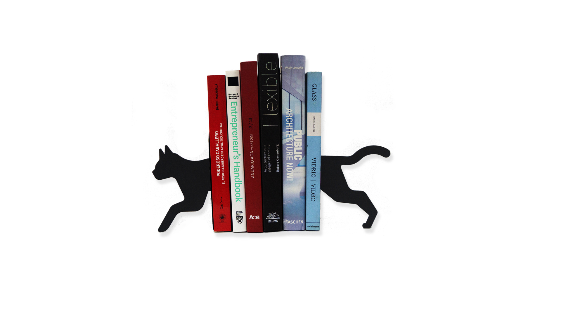 Soporte para Libros / Juegos Gato Organizador Cat Metalico Bookend Librero